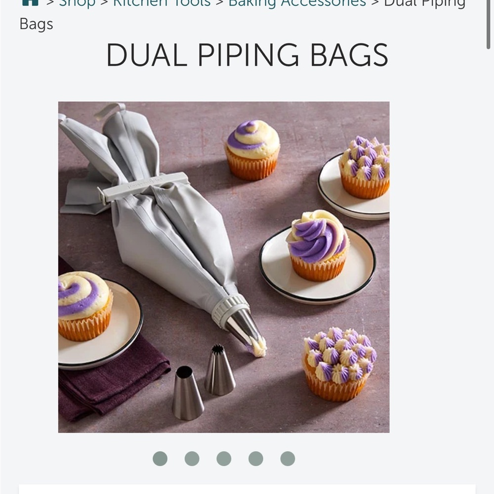 NEW Pampered Chef Dual Piping Bags